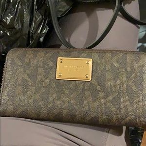 Michael Kors brown wallet